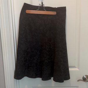 Gray on gray winter skirt